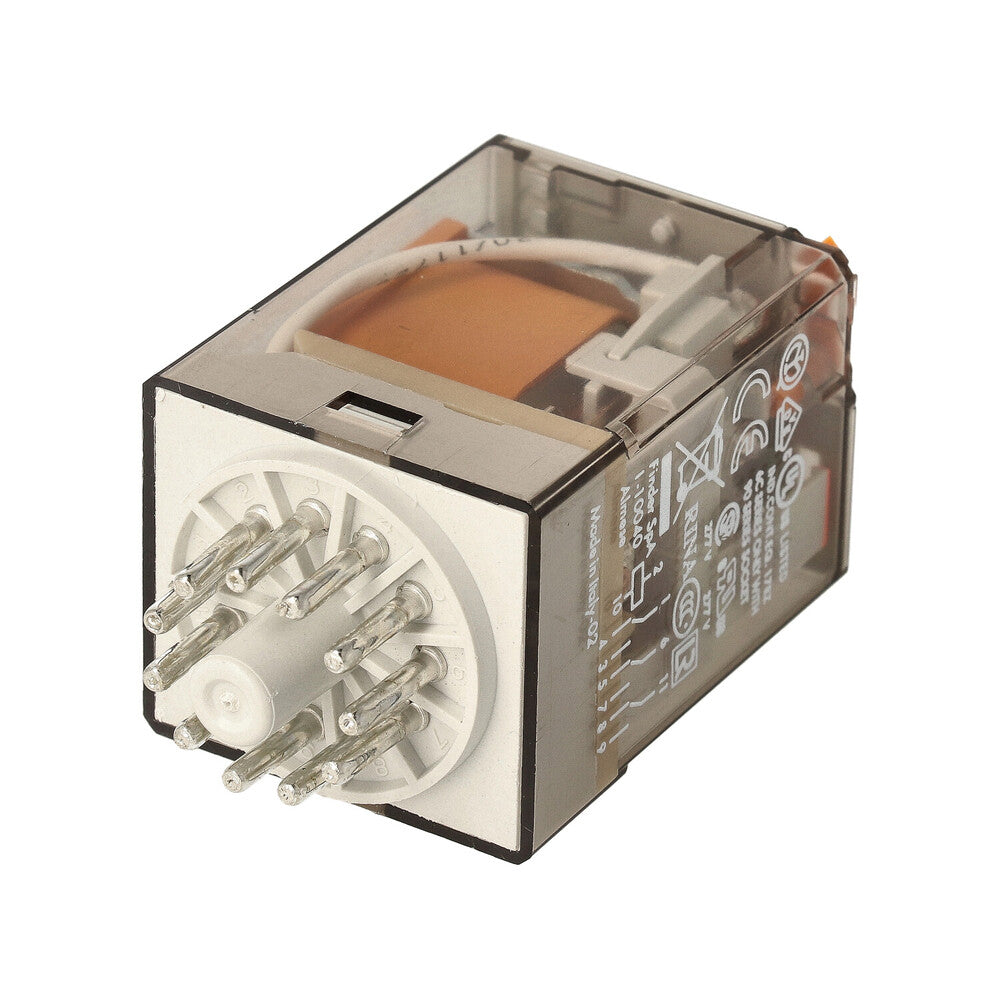 Finder 3-Pool Industrieel Relais 10A 230VAC Met Testtoets - 60.13.8.230.0040