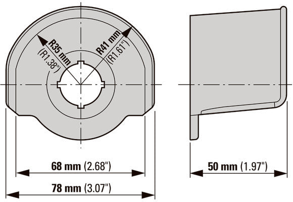 Eaton M22-XGPV Noodstop Beschermring Geel IP65 - 231273