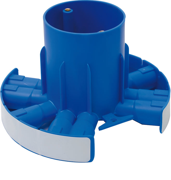 Ronde Plafond Doos 100mm Met 10x16/19mm Inlaten - 1SPA007110F0179