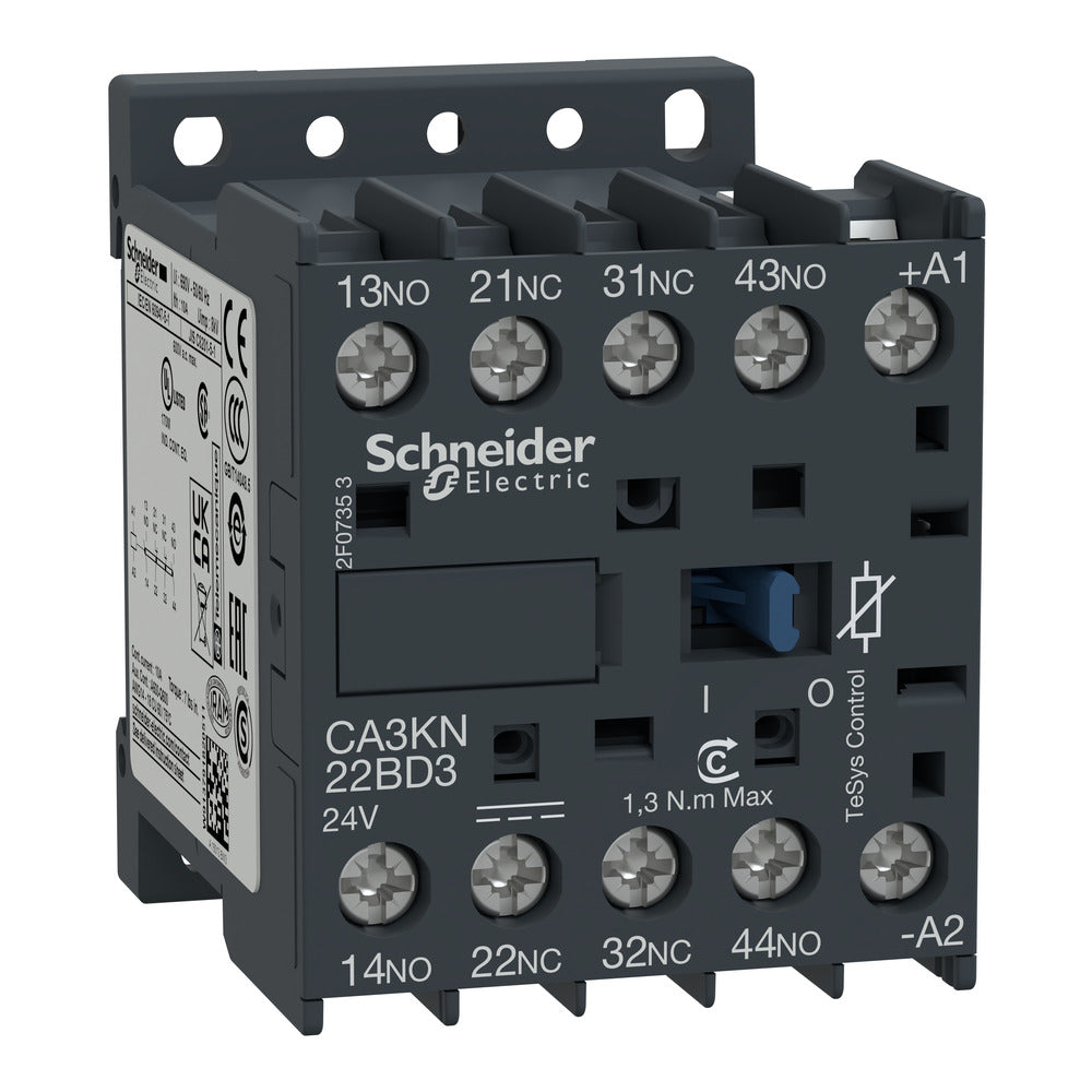 Schneider TeSys K Hulpcontact 2NO 2NC 24VDC - CA3KN22BD3