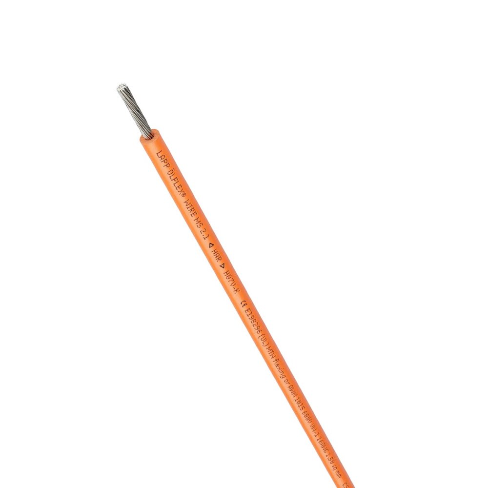 LAPP Multi-Standard SC 2.1 Enkele Kern 1mm² Oranje Kabel - 4160309 [100 Meter]