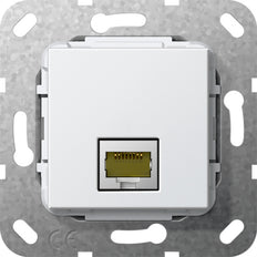 Gira RJ45 Cat 6A 10GB Gender Changer Base Module - 569503