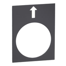 Harmony Zwarte Linkerpijl Label 30x40mm - ZB2BY2910 [5 Stuks]