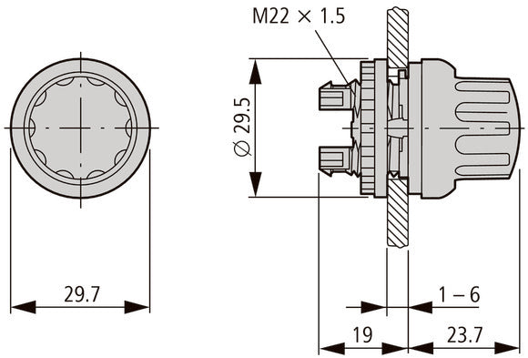Rmq-Titan 3-Positie Selectieschakelaar Met Draaihoofd - 226838