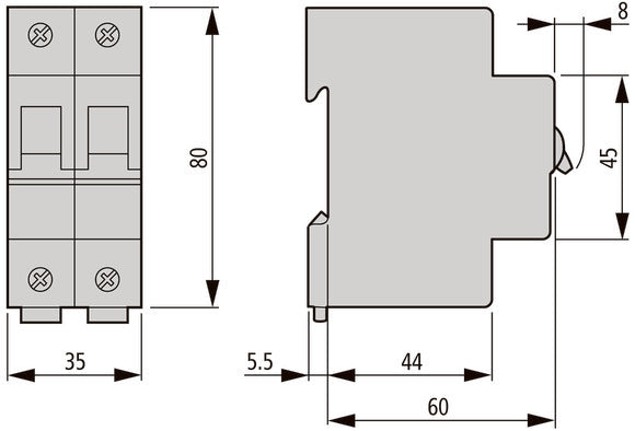 Eaton Faz-B25/2 Industriële Mcb 25A 2P B-Characteristic - 278736
