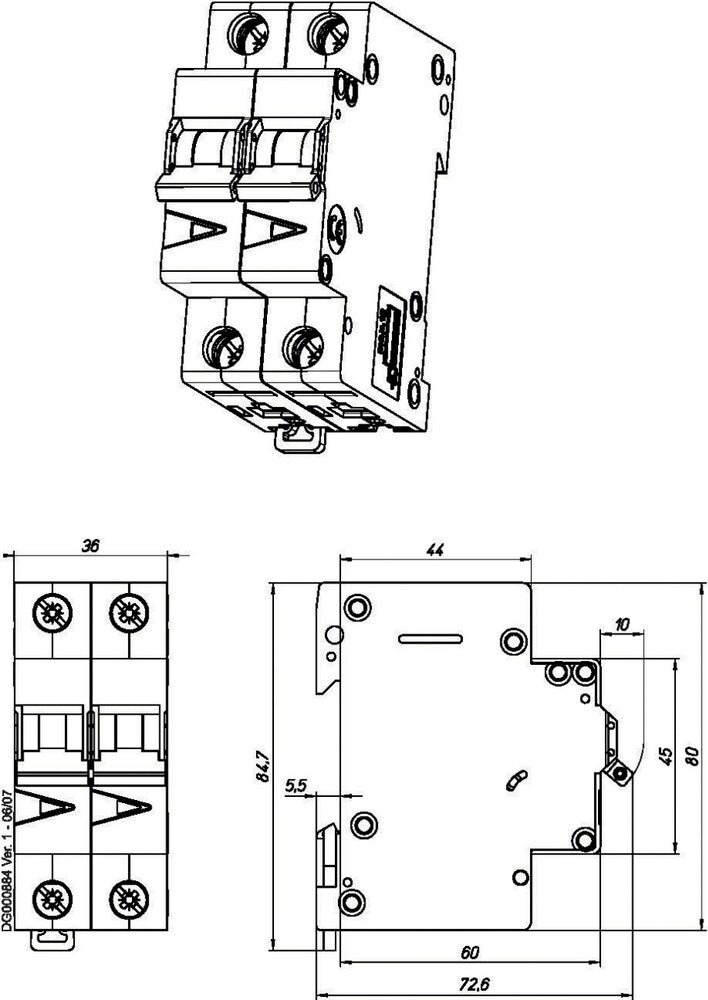 Eaton Faz-B25/2 Industriële Mcb 25A 2P B-Characteristic - 278736