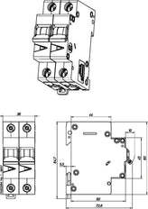 Eaton Faz-B25/2 Industriële Mcb 25A 2P B-Characteristic - 278736