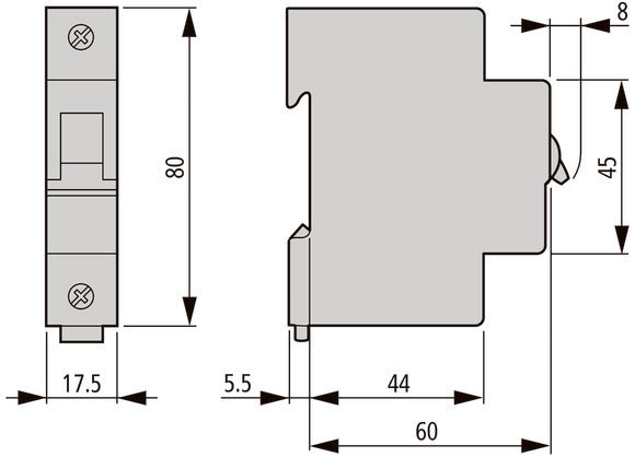 Eaton Faz 40A Enkelpolige MCB C-Curve 15kA - 278565