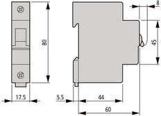 Eaton Faz 40A Enkelpolige MCB C-Curve 15kA - 278565