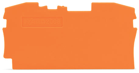 Wago Eind En Tussenplaat 1mm Oranje - 2006-1292 [20 Stuks]