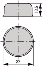 Siliconen Beschermdiafragma Voor M22 Serie Drukknoppen - 216395