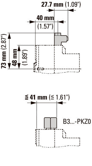 Extension Terminal Block 3 Pole 25mm² For PKZM0 - 262518