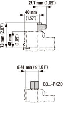 Extension Terminal Block 3 Pole 25mm² For PKZM0 - 262518