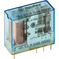 Finder 40.52 PCB Relais 48VDC 8A Dual CO AgNi - 40.52.9.048.0000