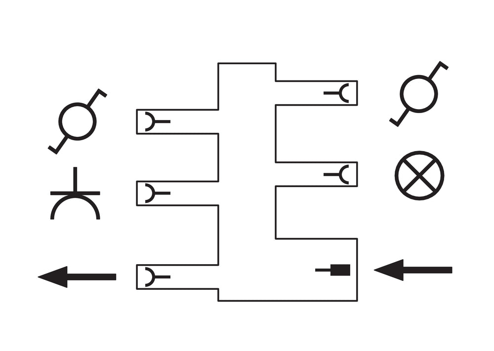 WAGO 770-638 3-Pool Verdeelconnector Schakelaar - 770-638