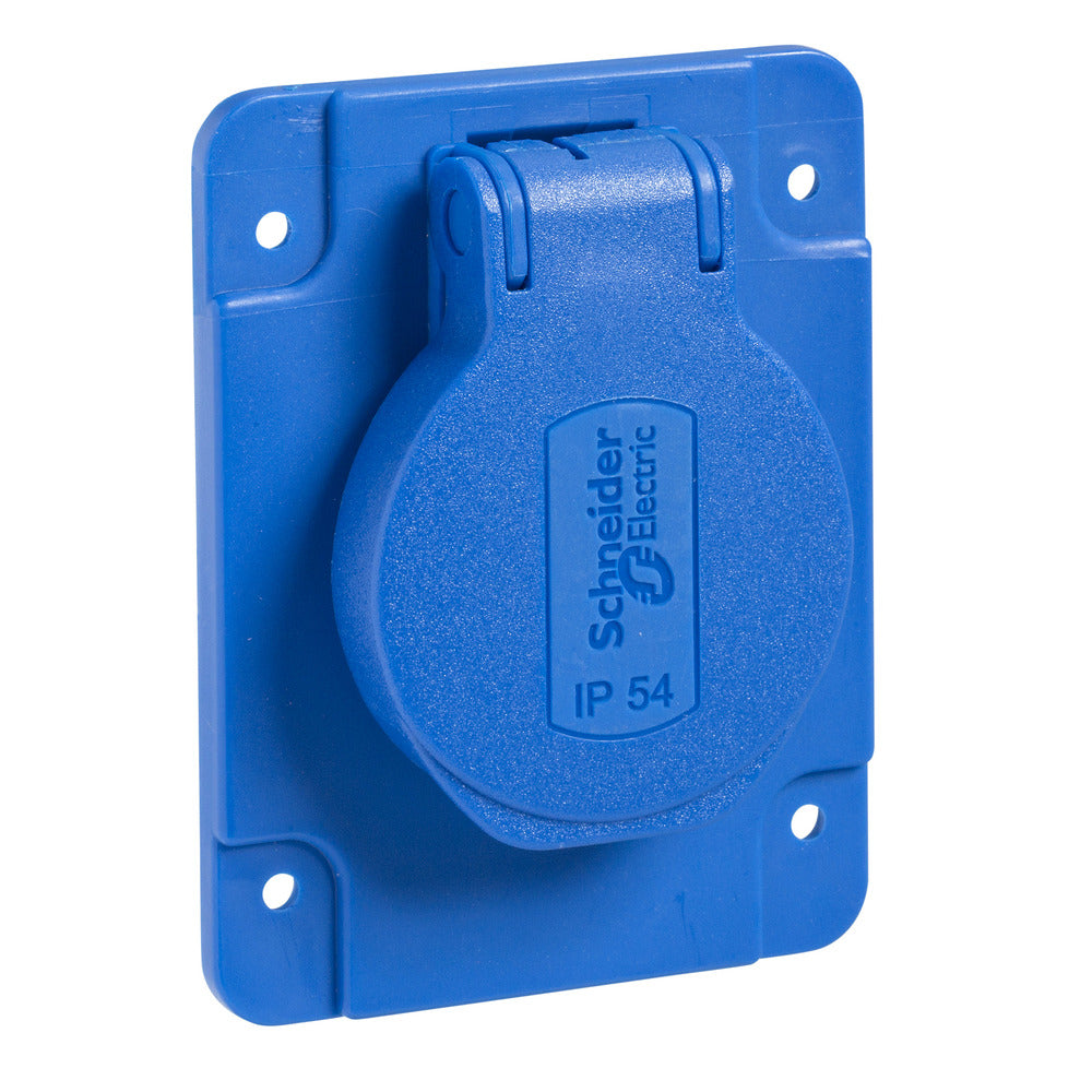 Schneider Electric IP54 Industriële Stopcontact 16A 250V Blauw - PKS61B