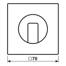 Jung LS990 Lichtgrijze Rotary Switch Afdekking - LS1941LG