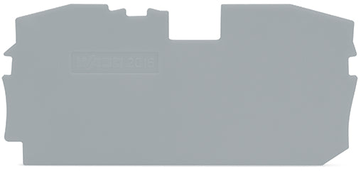 WAGO TopJob S Eind En Scheidingsplaat 1mm Grijs - 2016-1291 [10 Stuks]