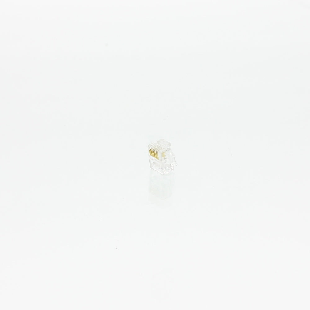 RJ12 6P6C Modulekoppelstuk Voor Platte Flexibele Kabel - 183256 [50 Stukken]