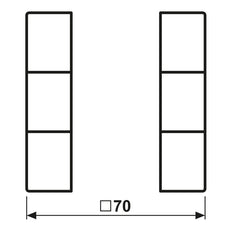 Jung Knx 3-Button Drukpaneel Ls Serie Alpine Wit - Ls503Tsaww