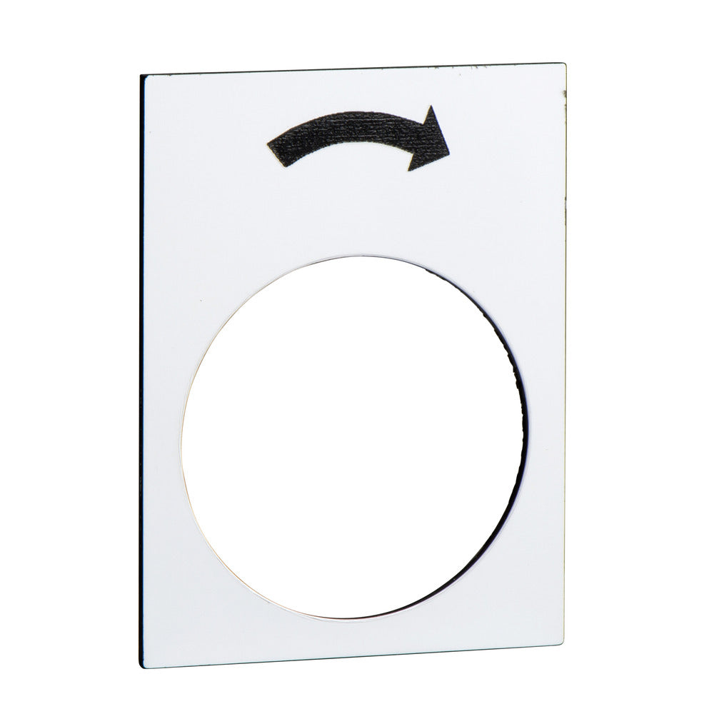 Harmony XAC Label Langzame Rechtdraai Symbool 30x40mm Wit - ZB2BY4919 [5 Stuks]