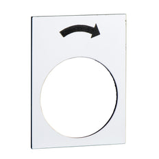 Harmony XAC Label Langzame Rechtdraai Symbool 30x40mm Wit - ZB2BY4919 [5 Stuks]
