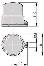 Eaton M22-Pl-Pv Afsluitbare Noodstopkap - 216397