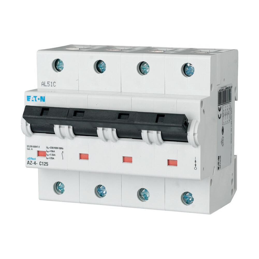 Eaton AZ-4-C80 4-Pole MCB Circuit Breaker 80A - 211802