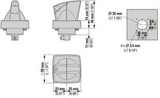 Eaton K1 Draaihendel 6mm Deurmontage Met Cilinder Hangslot - 1818031