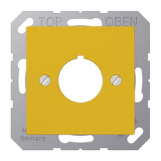Jung A564GE Ronde Afdekkingplaat 22.5mm Geel - A564GE