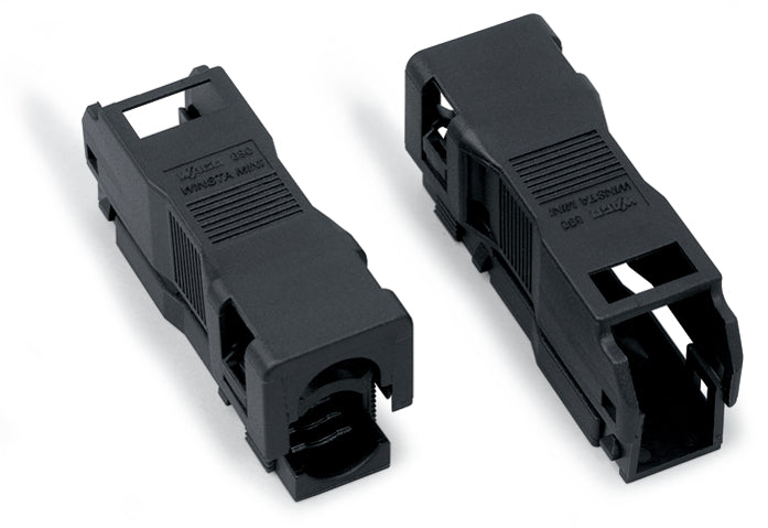 WAGO 2 Polige Trekontlasting Behuizing Met Vergrendelclip Zwart - 890-502 [5 Stuks]