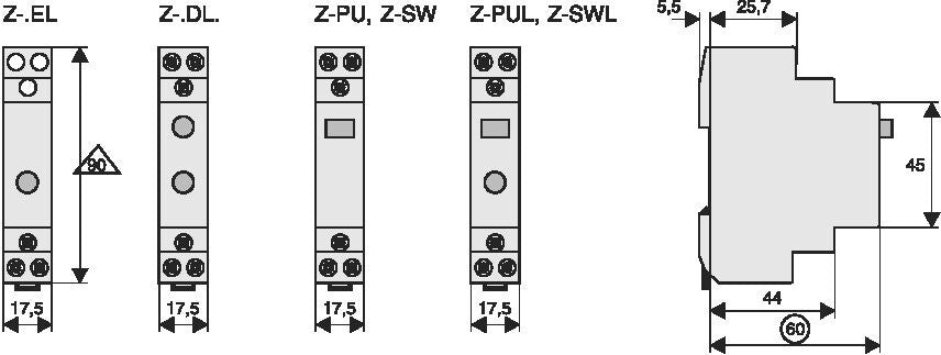 Eaton Z-PU/S 16A Enkelpolige Drukknopschakelaar - 276291