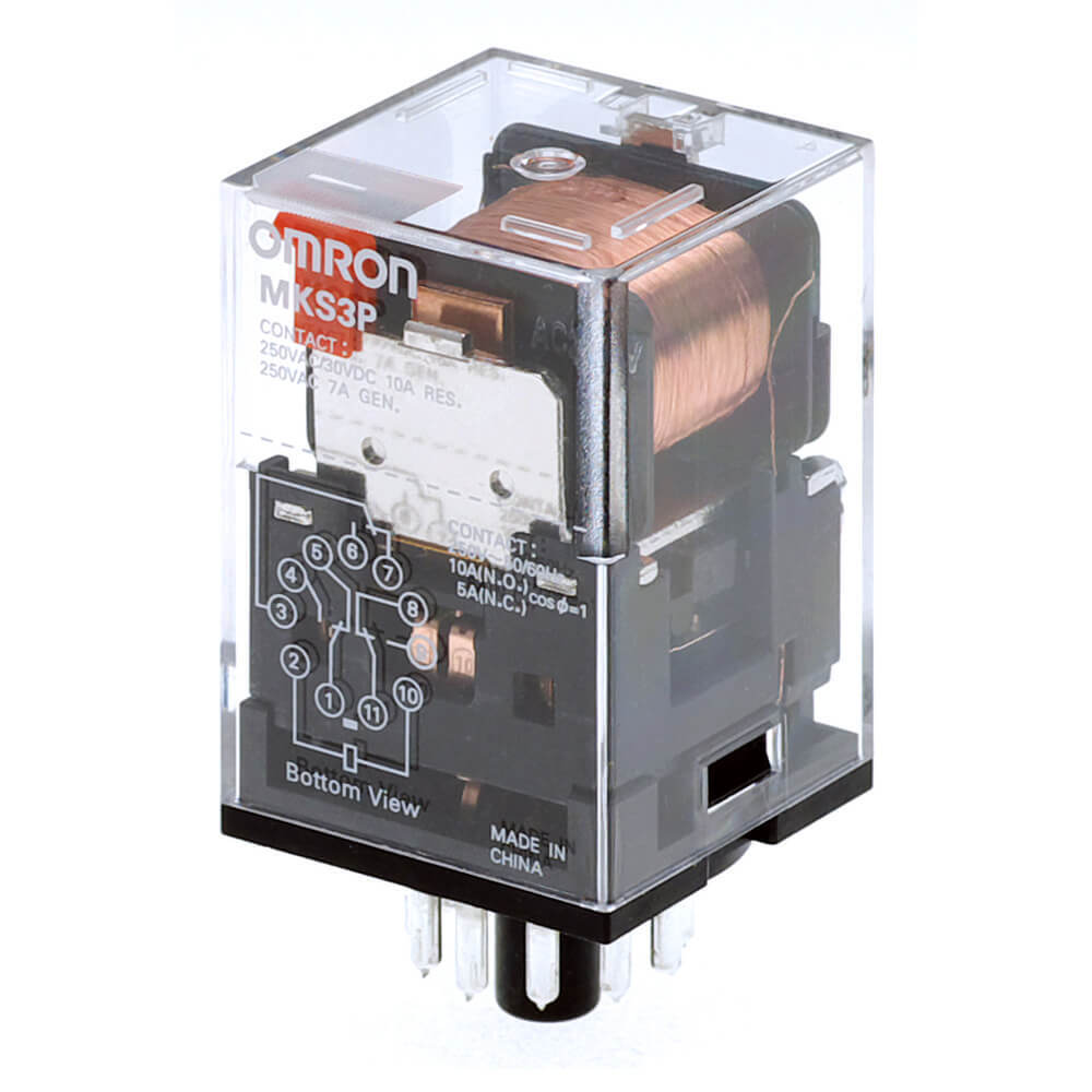Omron MK-S 3PDT Plug-in Relais 230VAC 10A - MKSN8077H