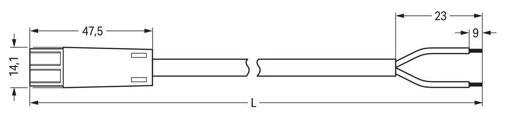 Vooraf Geassembleerde EIB Kabel Met Mannelijke Connector 3M Groen - 894-8992/233-306