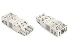 WAGO 3-Poolse Witte Connector Met Trekontlasting Behuizing - 770-133 [2 Stuks]
