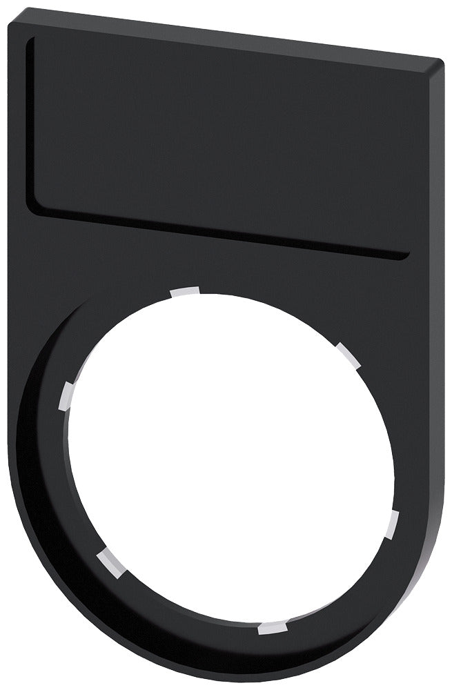 Siemens SIRIUS ACT Labelhouder 12.5x27mm Zwart - 3SU19000AG100AA0 [5 Stuks]