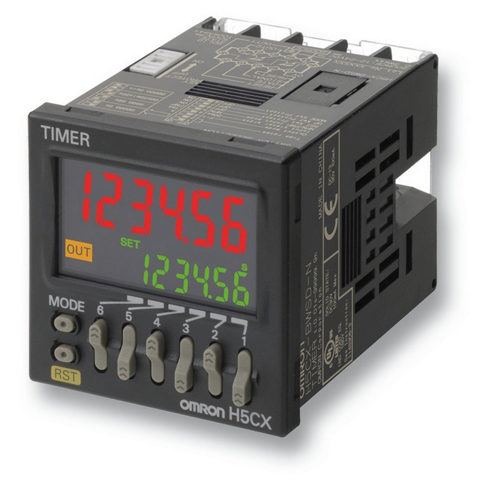 Omron H5CX Multifunctionele Digitale Timer 48x48mm - H5CX6004H