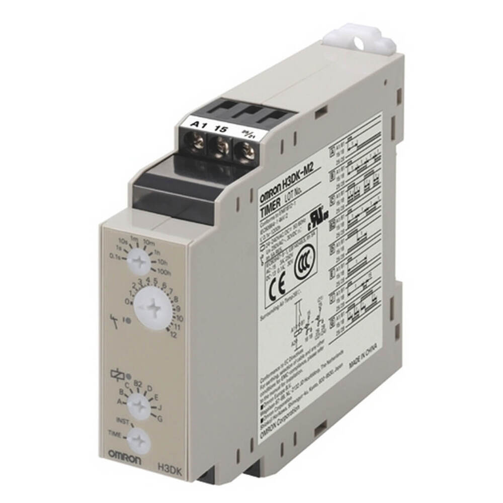 Omron H3DK-M2 Multi-Mode Timer 24-240V DIN Rail Bevestiging - H3DK6002F