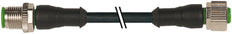 M12 Dubbelzijdige Sensor Kabel 5m PUR Zwart - 7000-40041-6350500