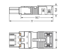 3-Pool Spanning Ontlasting Connector Plug 4mm Zwart - 770-213/035-000 [2 Stuks]