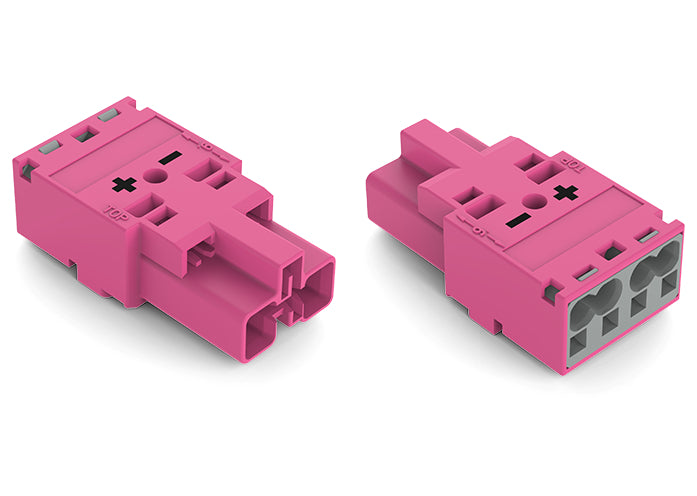Wago 2-Pool Male Connector 4.00mm Roze - 770-292/082-000 [100 Stuks]