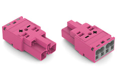 Wago 2-Pool Male Connector 4.00mm Roze - 770-292/082-000 [100 Stuks]