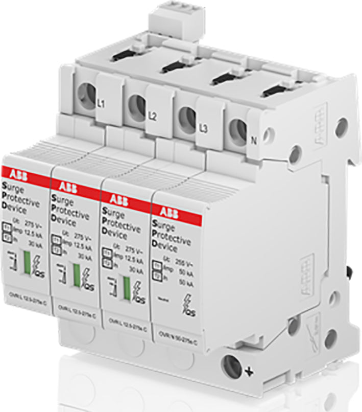 Abb T1-T2 3P+N Overspanningsbeveiliging 12.5KA 80KA 275V - 2Ctb815710R0700