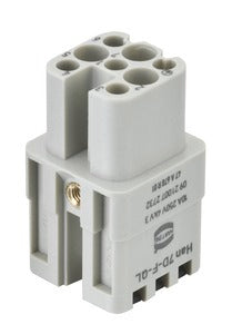 Han Quick Lock Vrouwelijke Invoeging 7 Contact 10A Zilver Geplateerd - 09210072732