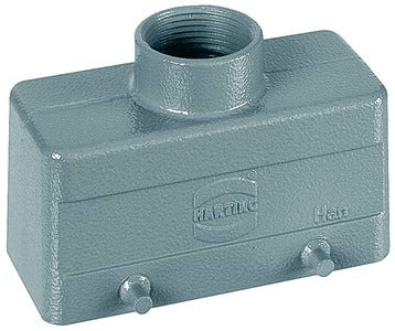 Harting 16B Low Profile Hood PG21 Aluminum Die-Cast - 09300161420