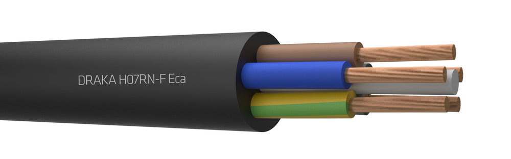 H07RN-F Flexibele Neopreen Kabel 5G16mm2 Zwart - 809928 [2 Meters]