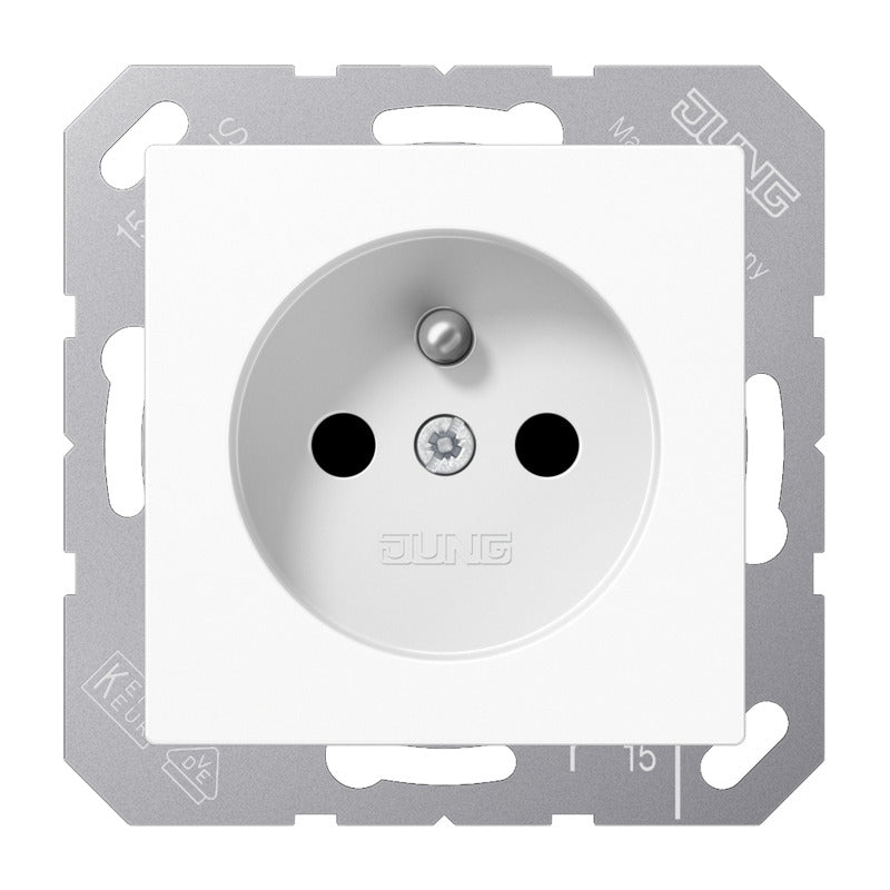 Jung AS500 Franse Stopcontact Wit Met Kindbescherming - A1520FKIWW