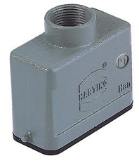 Han 10A Kap Boveninvoer Aluminium M20 Connector Behuizing - 19200101440