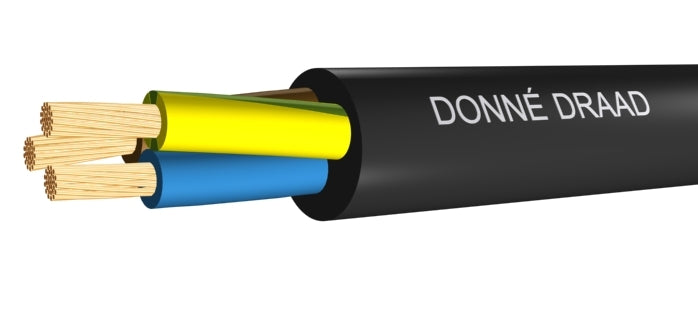 Zwarte Vinyl Kabel VMVL Eca 2x1mm² 90°C 100M - D15166 [100 Meters]