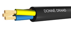 Zwarte Vinyl Kabel VMVL Eca 2x1mm² 90°C 100M - D15166 [100 Meters]